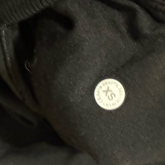 Lululemon Om and On Athletic Midi Dress Black Women XS Side Pockets Long Sleeve - Picture 8 of 10